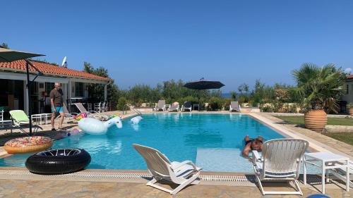 Acharavi Villa | Villa Eleni Corfu 10 bedroom Seaview Villa with private pool