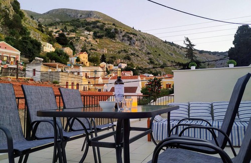 Symi Villa | Villa Elion : Remarkable View, Greek Hospitality, All the Comforts,Private Home