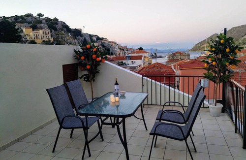 Symi Villa | Villa Elion : Remarkable View, Greek Hospitality, All the Comforts,Private Home