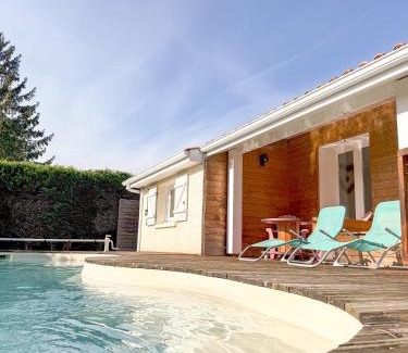 Toulenne House | Villa Familiale avec Piscine Privée
