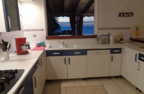 Bouillante Villa | Villa Fleur de Lune swimming pool Caribbean sea view Bouillante