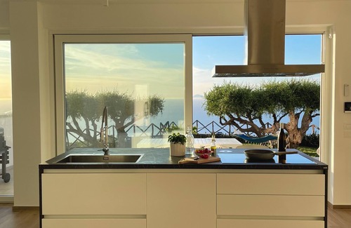 Capo d'Orlando Villa | Villa Giardino degli Ulivi, a modern Sicilian Villa with a breathtaking view