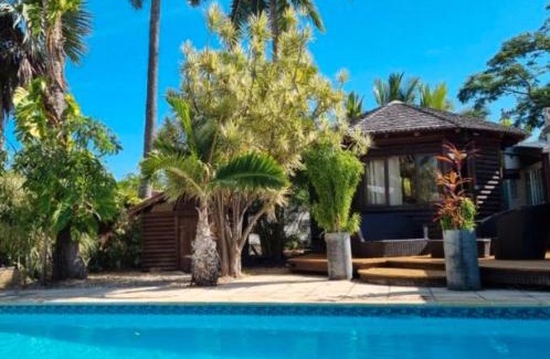 L'Ermitage-les-Bains Villa | Villa Jacuzzi 60 m du lagon