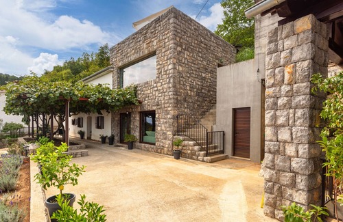 Opatija Villa | Villa Karla, pool with beautiful sea view