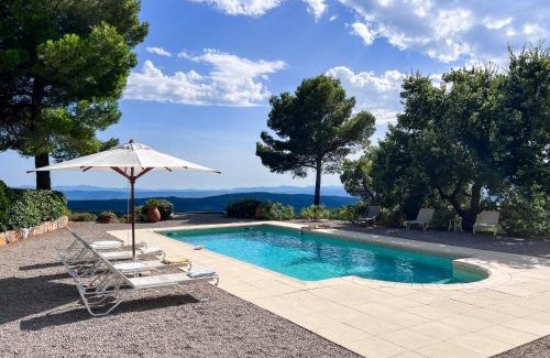 Tourtour Villa | Villa "Le Sortilège" vue panoramique et piscine