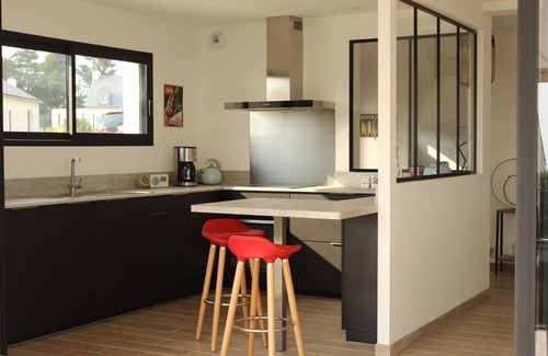 Le Pouldu House | VILLA MARA CONTEMPORARY SWIMMING POOL COVERED HEATED SEA VIEW 5 MN BEACHES