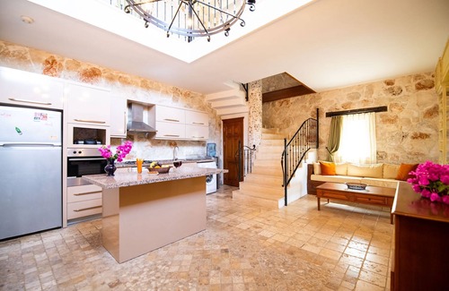 Kalkan Villa | Villa Marsilya is stone house for 8 people with a magnificent Sea View in Kalkan
