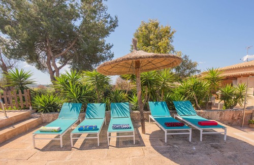 Campos Villa | Villa Mateu, Rural Villa whith pool close es Trenc beach.