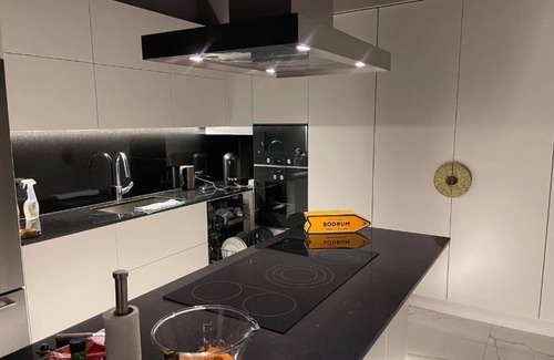 Karabag Villa | Villa mit Meerblick. Luxus, Ruhe, Weitblick, Yachthafen, Olivenbäume