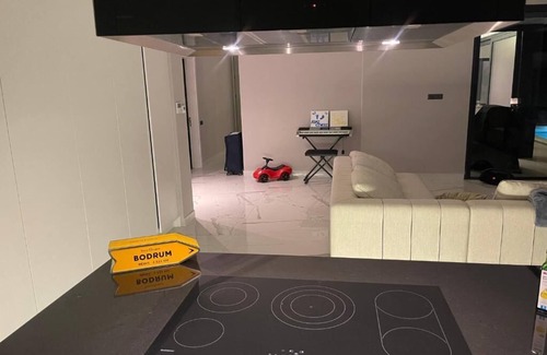 Karabag Villa | Villa mit Meerblick. Luxus, Ruhe, Weitblick, Yachthafen, Olivenbäume