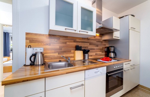 Sassnitz Apartment | Villa Nause EG4 - Meerblick, Sauna, Whirlpool, Kamin - Ferienwohnung - EG4