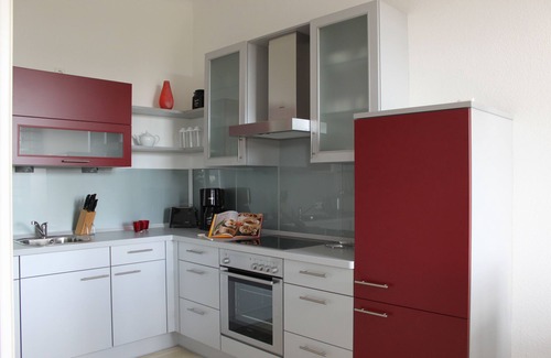 Borkum Apartment | Villa Neptun, apartment with a view of the lighthouse