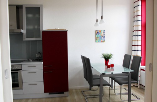 Borkum Apartment | Villa Neptun, apartment with a view of the lighthouse