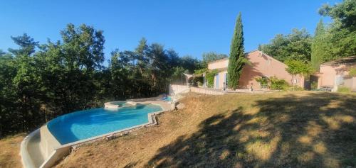 Esparron-de-Verdon Villa | Villa piscine et vue sur le lac
