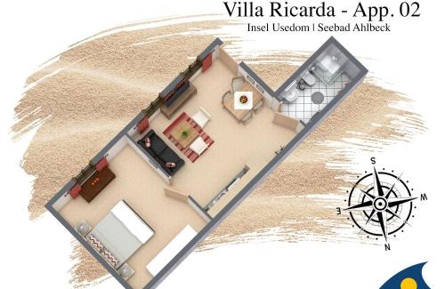 Ahlbeck Villa | Villa Ricarda Whg 02