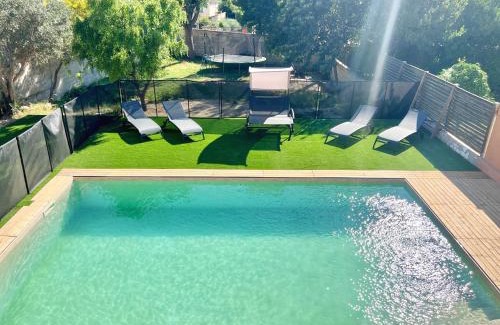 Saint-Chamas Villa | Villa Soleïa - Jardin, CLIM, 3 chambres, 8 personnes