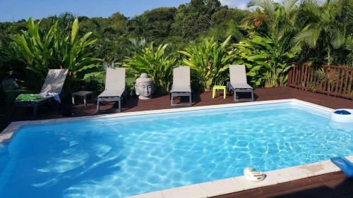 Anse des Rochers Villa | Villa Spacieuse avec Piscine Privée à Saint-François – 120 m², Jardin