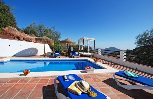 Comares Villa | Villa Torcal 1, 8 Pers, Heated pool,WIFI, BBQ, A/C, Petfriendly,magnific view