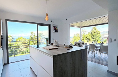 Bouillante Villa | Villa Vanille, sea view and islet with swimming pool