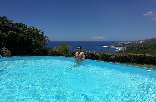 Saint-Leu House | Villa with pool facing the sea - superb 180° view (sea/mountain)