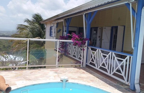 Riviere-Salee House | Villa with private saltwater pool and panoramic view of the sea and Diamond Rock