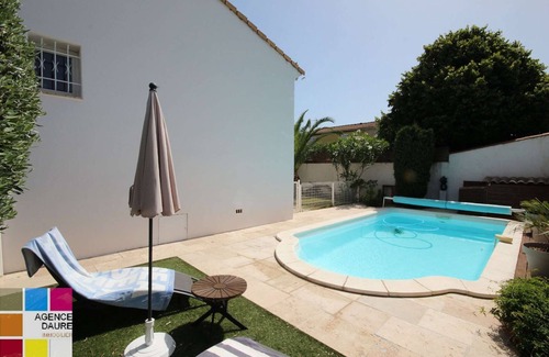 Portiragnes House | Villa with privat pool, 4 bedrooms, wifi, 3km from the beach of Portiragnes plage