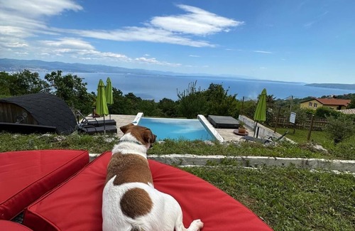 Opatija House | Villa Yari with use of infinity pool, sauna, jacuzzi and gigantic view