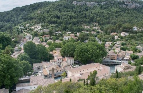 Fontaine-de-Vaucluse Apartment | Vue panoramique sur le château,montagne et grottes