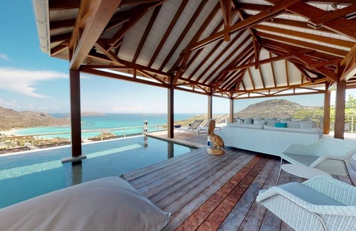 Morne de Depoudre Villa | W View - 4-Bedroom Ocean View in the hills of St. Jean