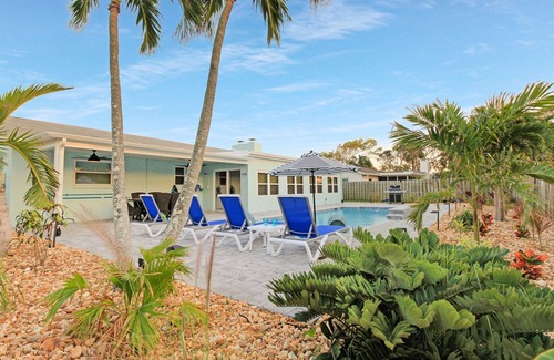 Cocoa Beach House | Walk to Beach-Heated Pool-Game Room-Beach Gear