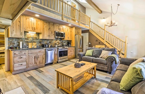Grand Lake Condo | Walk to Grand Lake: Riverfront Gem w/Fireplace!
