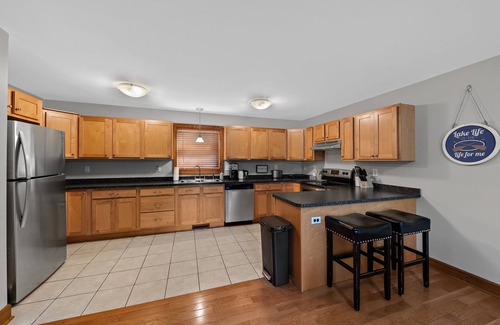 Lake George House | Walk to Lake George, the Village, & Halls Marina for Your Boat Rental!