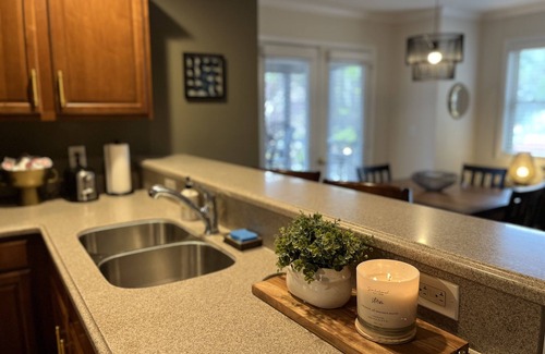 Helen Apartment | WALK to Oktoberfest! Elevator & 2 BDRMS just off Main St.