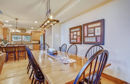 McHenry House | Walk to Wisp! Lakefront home with fire pit and dock!