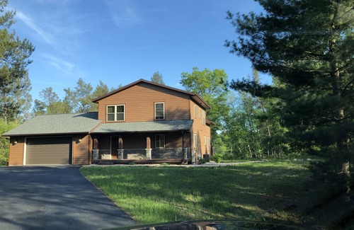 New Lisbon House | Water view on 3 acres, near Dells, firepit, private trails