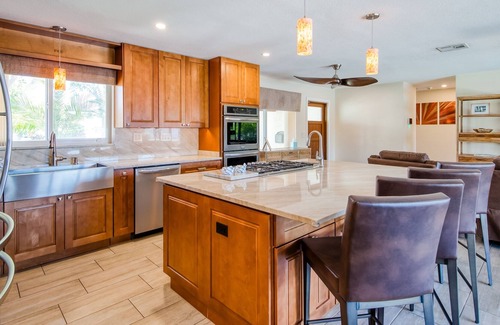 Pompano Isles House | Waterfront charmer with dock access, pool, hot tub, children's items, and W/D