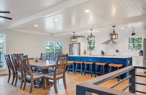 Osage Beach House | Waterfront Elegance: Spacious 5BR Lake Home with Game Room & Private Dock Access