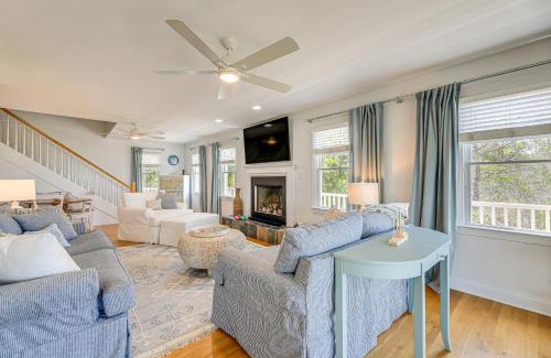 Harkers Island House | Waterfront Home with Screened Porch and Sunsets