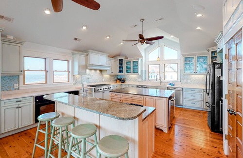 Avon House | Waterfront home with amazing sound view, private pool, hot tub, & game room