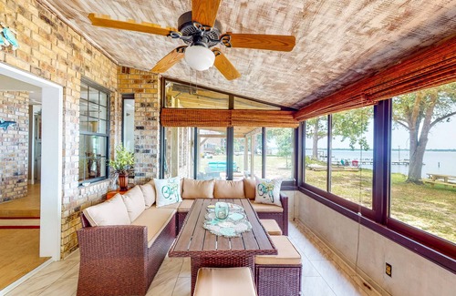 Florida Panhandle House | Waterfront Home with Dock, Firepit, & Sunroom
