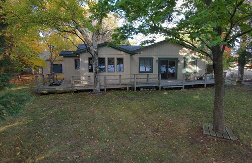 Grand Marais House | Waterfront house with private dock and beach in Grand Marais, MI