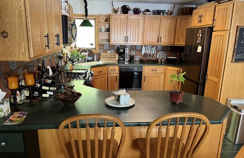 Town of Ledyard House | Waterfront retreat on 7 private wooded acres with beautiful sunset views.