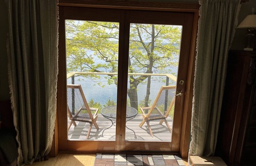 Town of Ledyard House | Waterfront retreat on 7 private wooded acres with beautiful sunset views.