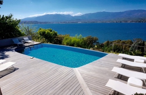 Porto-Vecchio Villa | Waterfront villa, 7 suites with panoramic sea view, air-conditioned pool