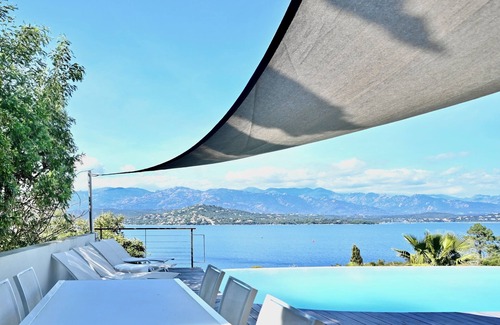 Porto-Vecchio Villa | Waterfront villa, 7 suites with panoramic sea view, air-conditioned pool