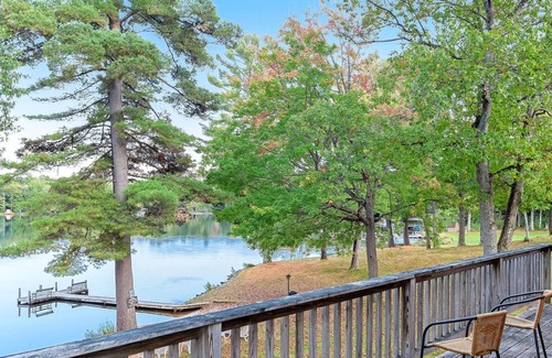 Eagle River Villa | Waterfront villa w/ fireplace, deck & shared tennis/game room - dogs welcome!