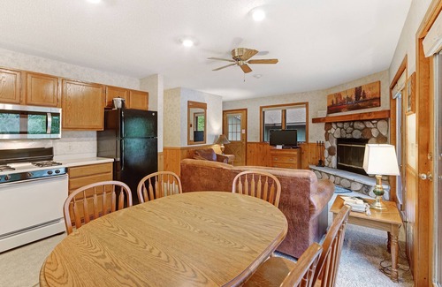 Eagle River Villa | Waterfront villa w/ fireplace, deck & shared tennis/game room - dogs welcome!