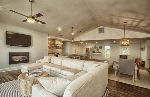Mayhew House | WATERFRONT W/AMAZING OPEN WATER VIEW, BOAT DOCK W/SEATING, DECK WITH FIREPIT
