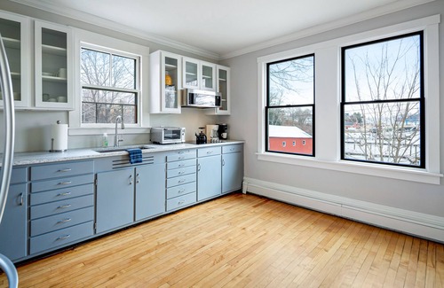 Camden House | Waterfront, walkable, updated home with harbor views & partial AC