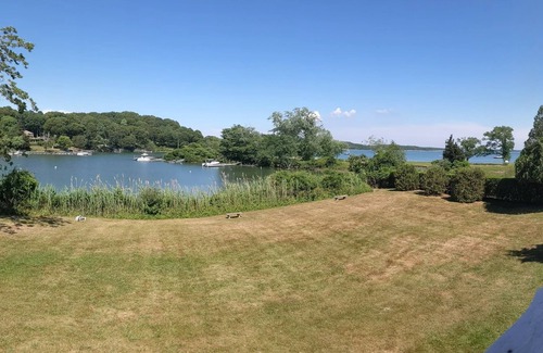 Shelter Island House | WATERFRONT with Private Beach Boat Dock and Launch Ramp